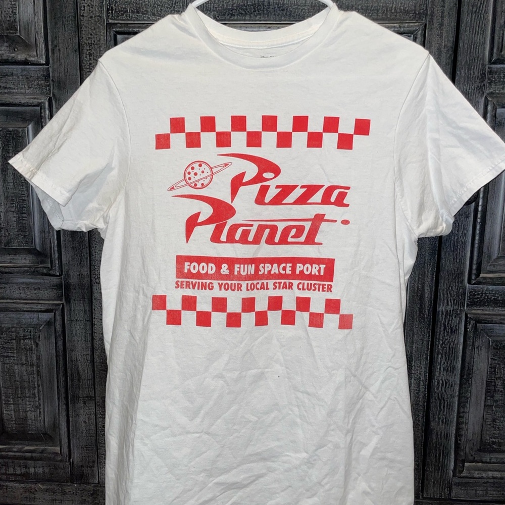 Target White Red Pizza Planet Graphic Tee